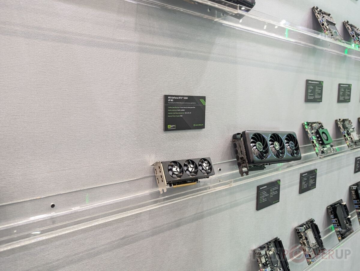 The GeForce RTX 5060 and iCraft RTX 5000 Series Graphics Cards from Maxsun were spotted at Computex 2025.