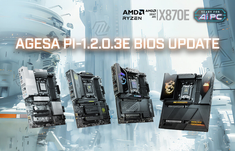 MSI has launched the AMD AGESA 1.2.0.3e BIOS, which supports 4x 64 GB memory configurations and future CPUs.